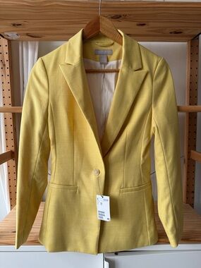 H&M Yellow Tailored Women's Blazer